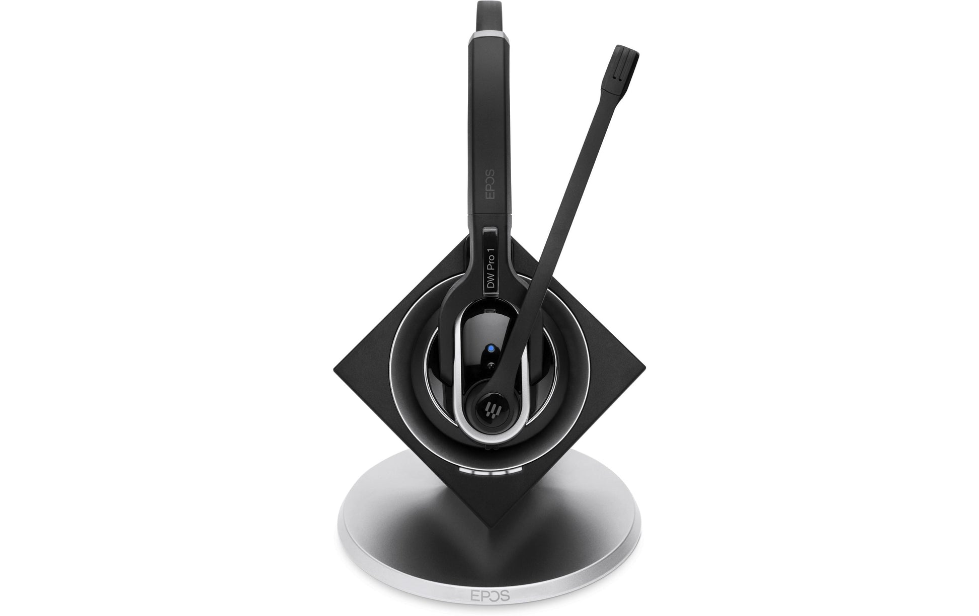 EPOS Impact DW Pro Office-Headset – On-Ear, Mono, DECT, ANC, Schwarz/Silber