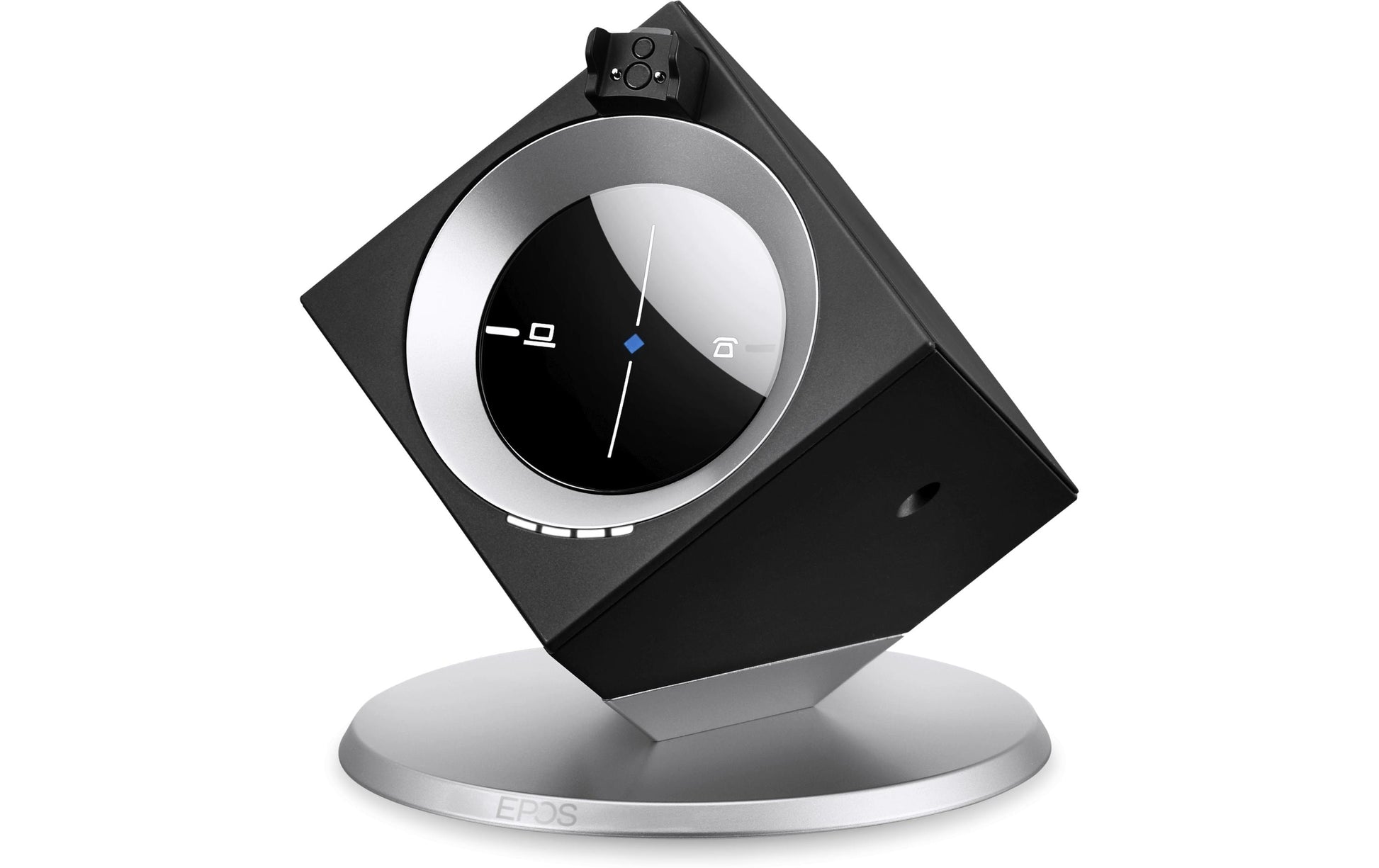 EPOS Impact DW Pro Office-Headset – On-Ear, Mono, DECT, ANC, Schwarz/Silber