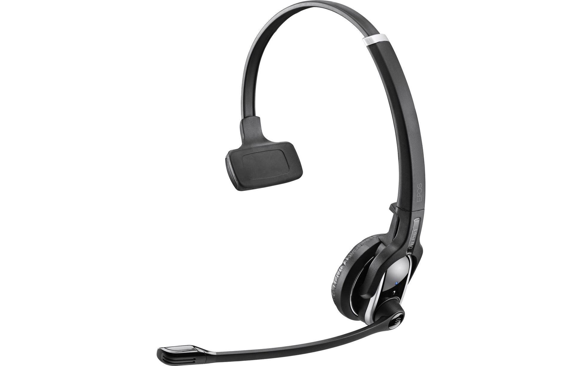 EPOS Impact DW Pro Office-Headset – On-Ear, Mono, DECT, ANC, Schwarz/Silber