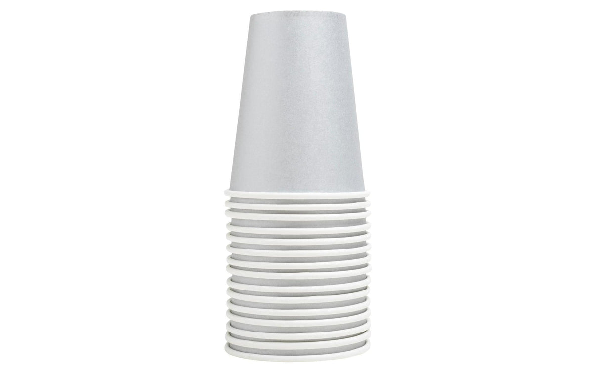 PRONAPPE Becher, Papier/Karton – 2 dl – Silber – FSC – 15 Stk.
