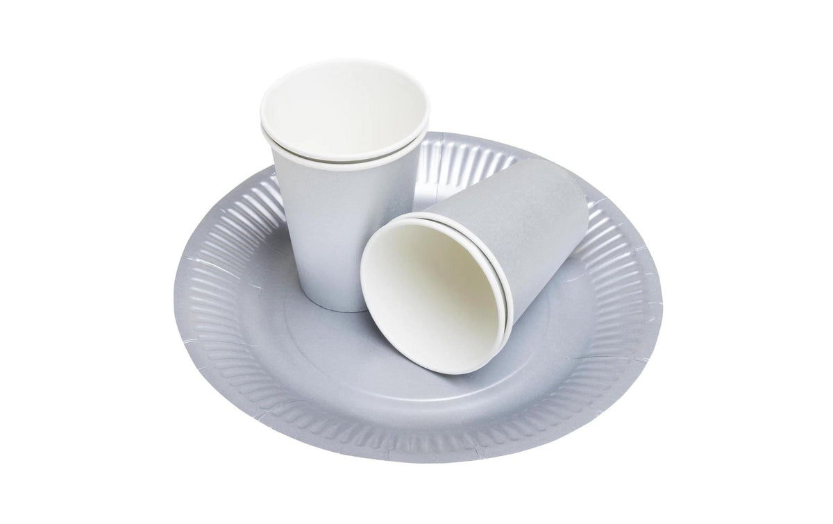 PRONAPPE Becher, Papier/Karton – 2 dl – Silber – FSC – 15 Stk.