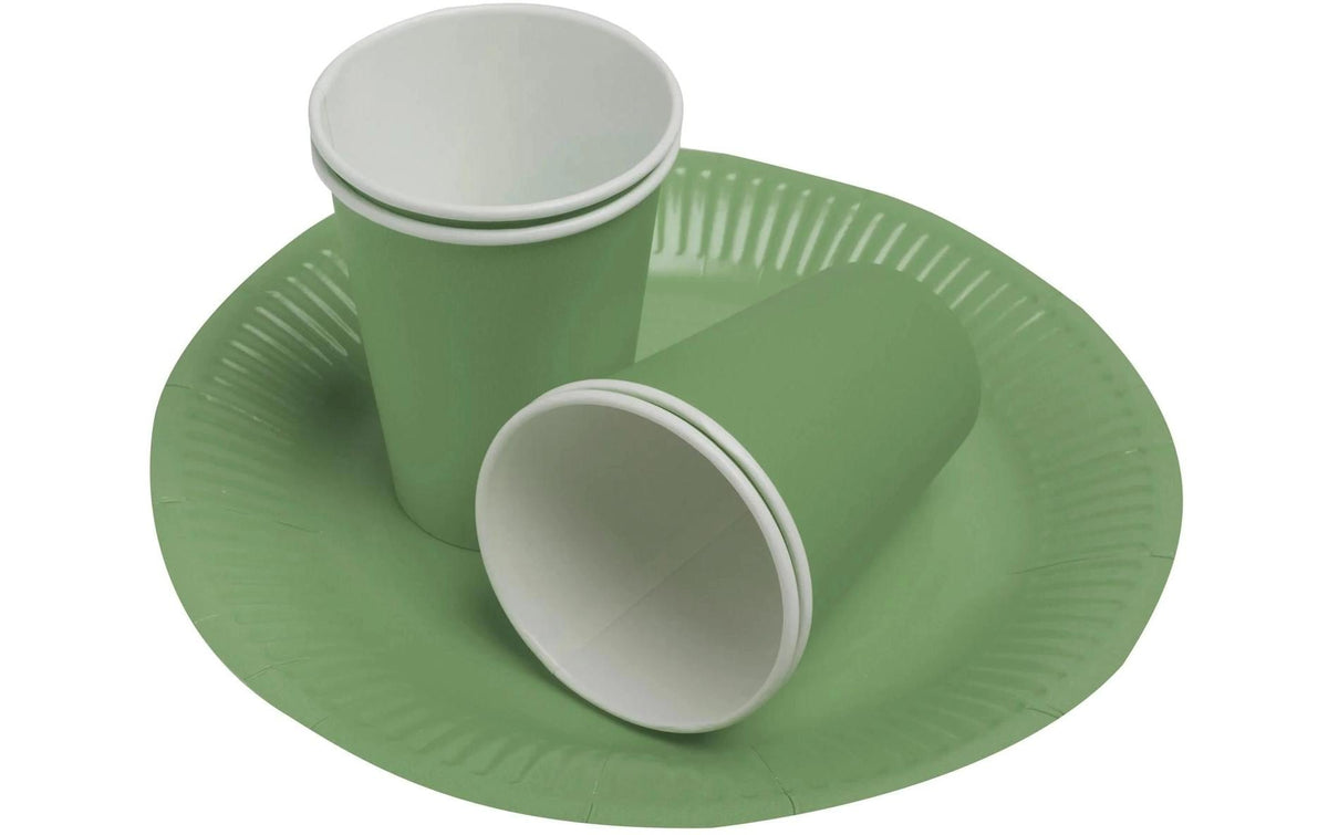 PRONAPPE Trinkbecher, Papier/Karton – 2 dl, Hellgrün – FSC – 15 Stk.