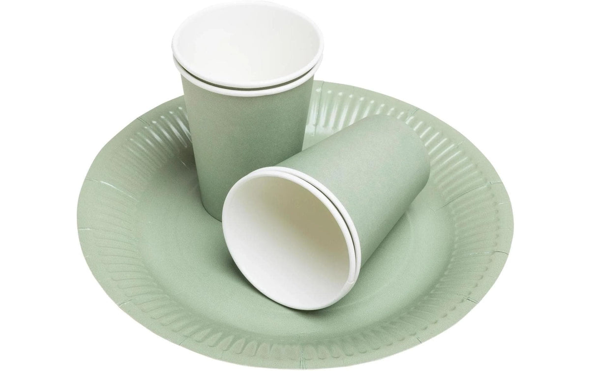PRONAPPE PRO nappe Teller, Papier/Karton, rund – Ø 23 cm, olivgrün – 20 Stk.