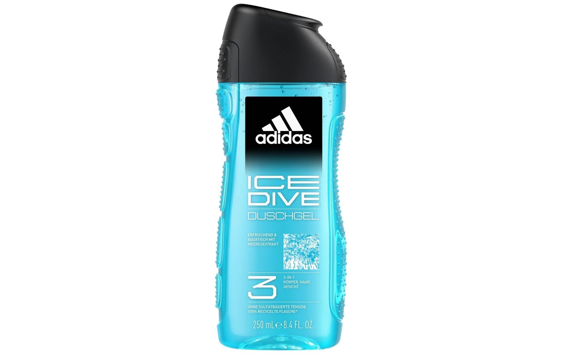 Adidas Duschgel Ice Dive 3in1 – Herren, Erfrischend – 250 ml