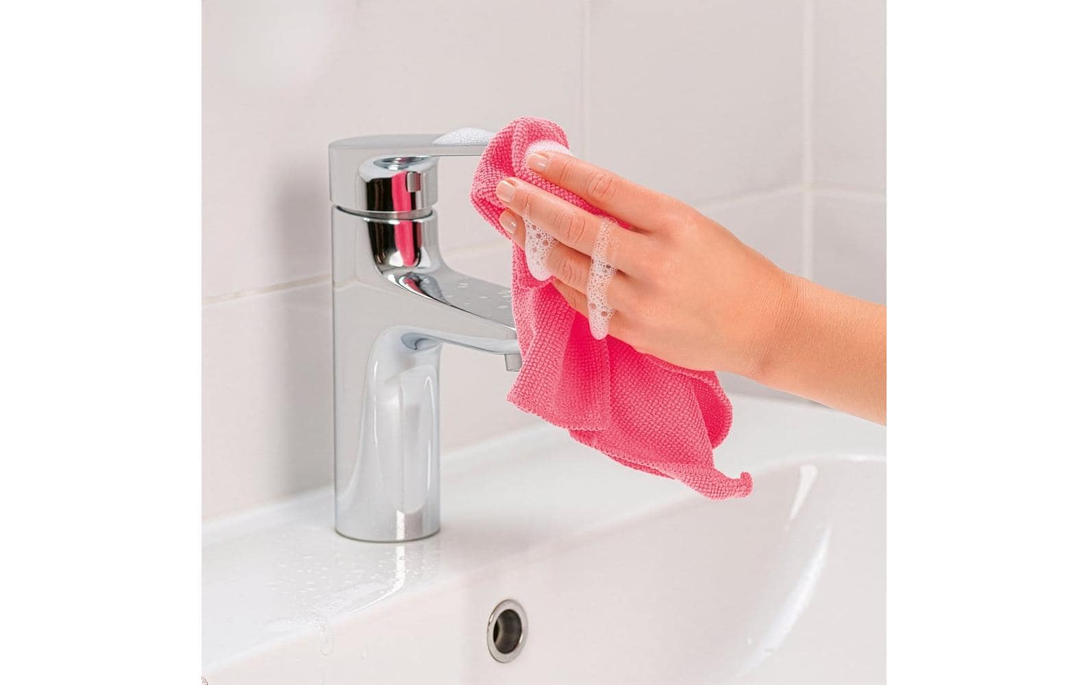 Cleanmaxx Mikrofasertuch – assortiert – 35 × 35 cm – 10er-Set