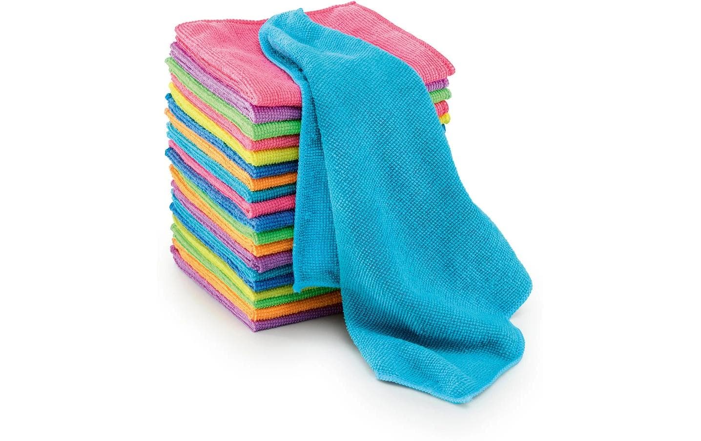 Cleanmaxx Mikrofasertücher – assortiert – 30 × 30 cm – 20er-Set
