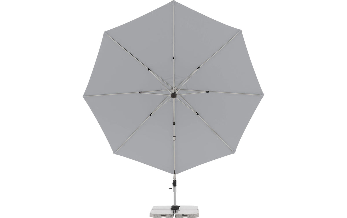 Doppler Stockschirm ACTIVE 370 – Ø 370 cm, L 370 cm – grau – Stahl (pulverbeschichtet)