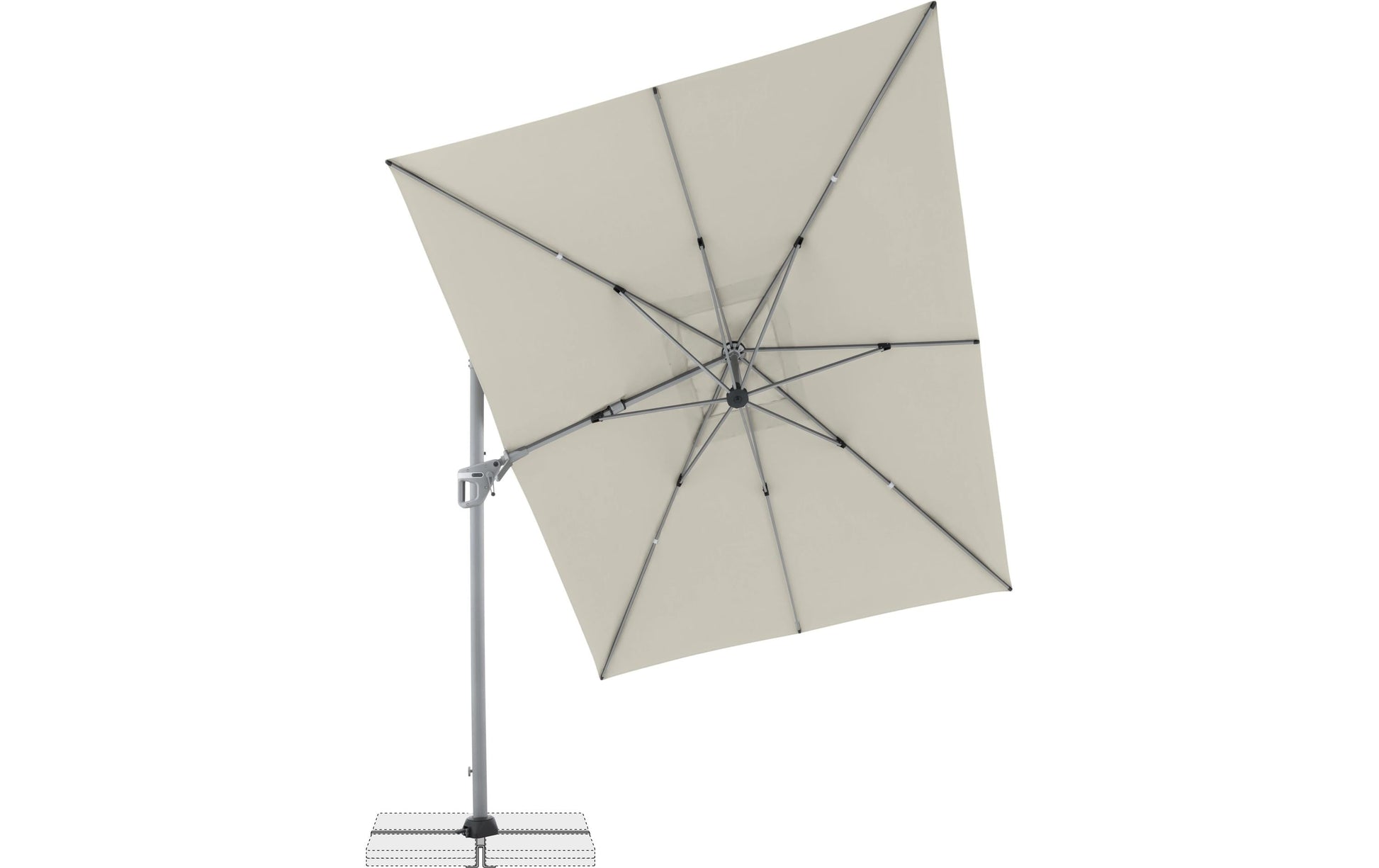Doppler Stockschirm ACTIVE II – 350×260 cm – beige – 100D Nylon