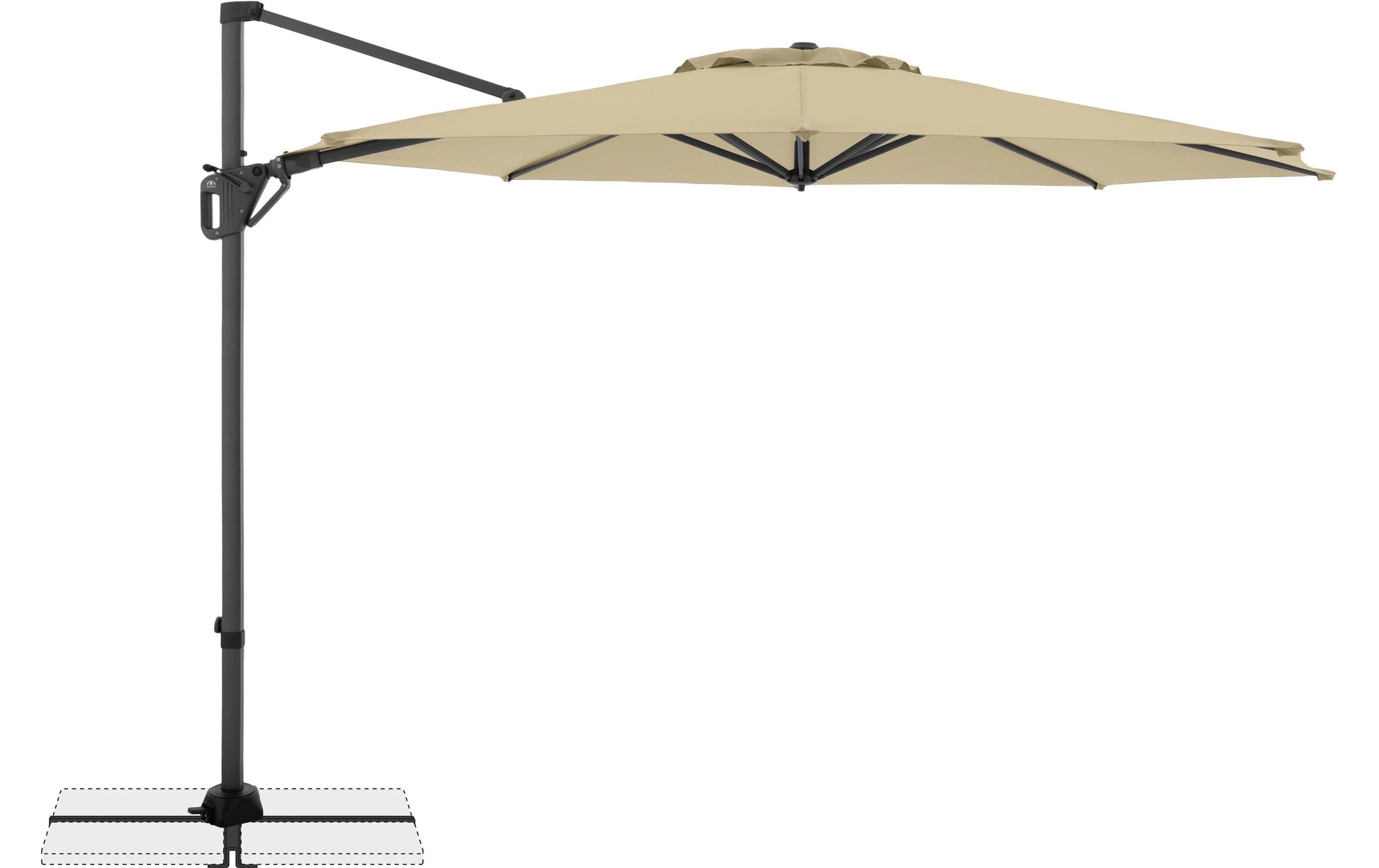 Doppler Fussmatte LIFE 310 – 310 × 310 cm, beige, Polyester, Aussenbereich