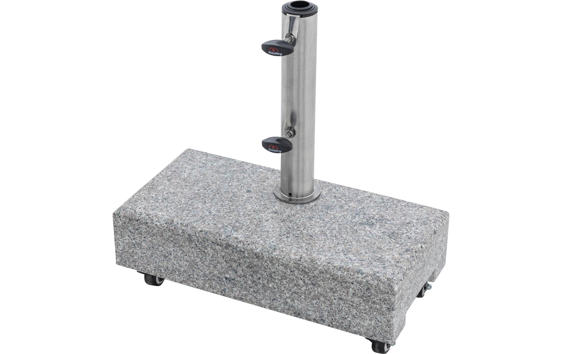 Doppler Schirmständer – rostfreier Stahl – Granit – Ø 48 × 460 mm