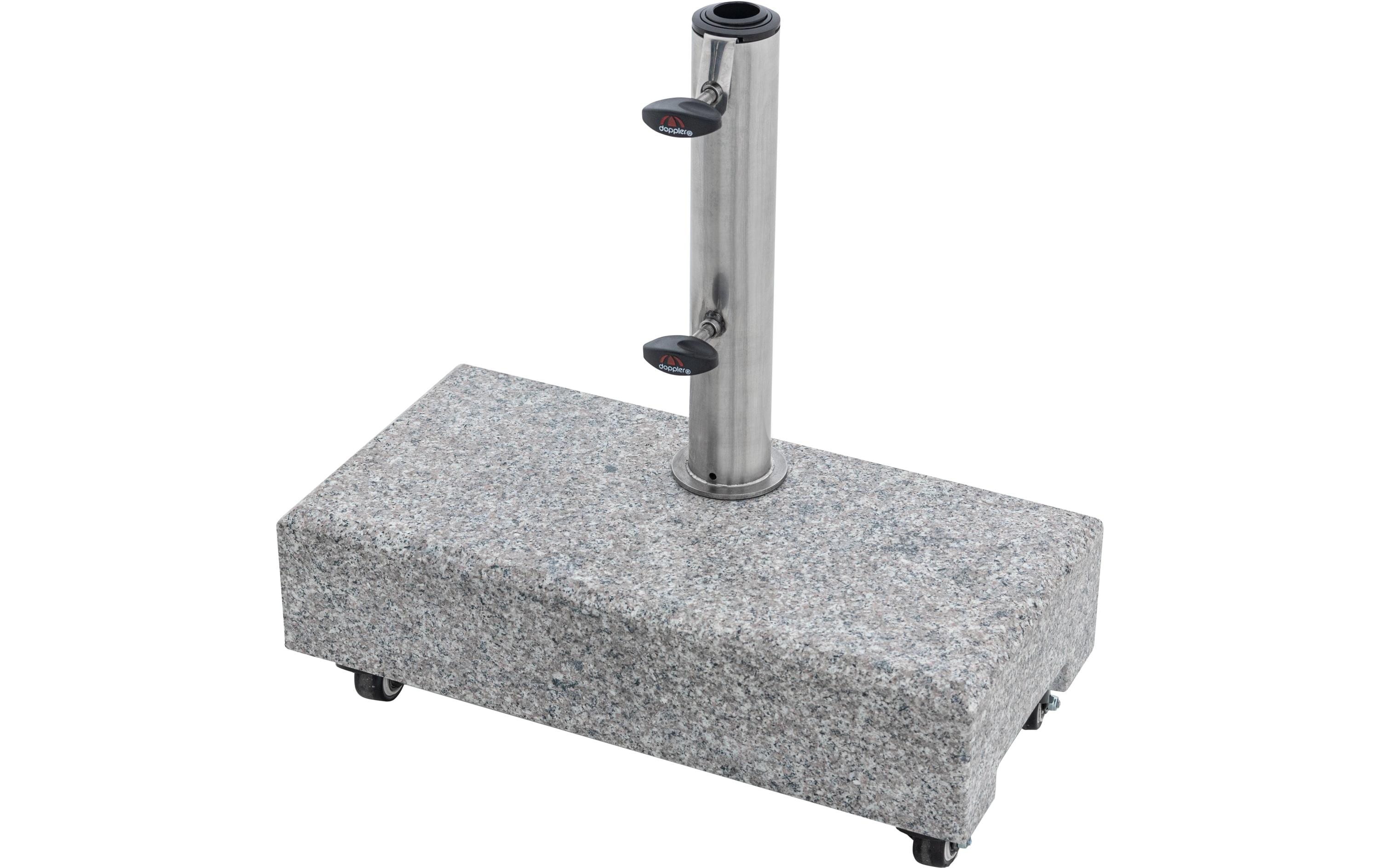 Doppler Schirmständer – rostfreier Stahl – Granit – Ø 48 × 460 mm