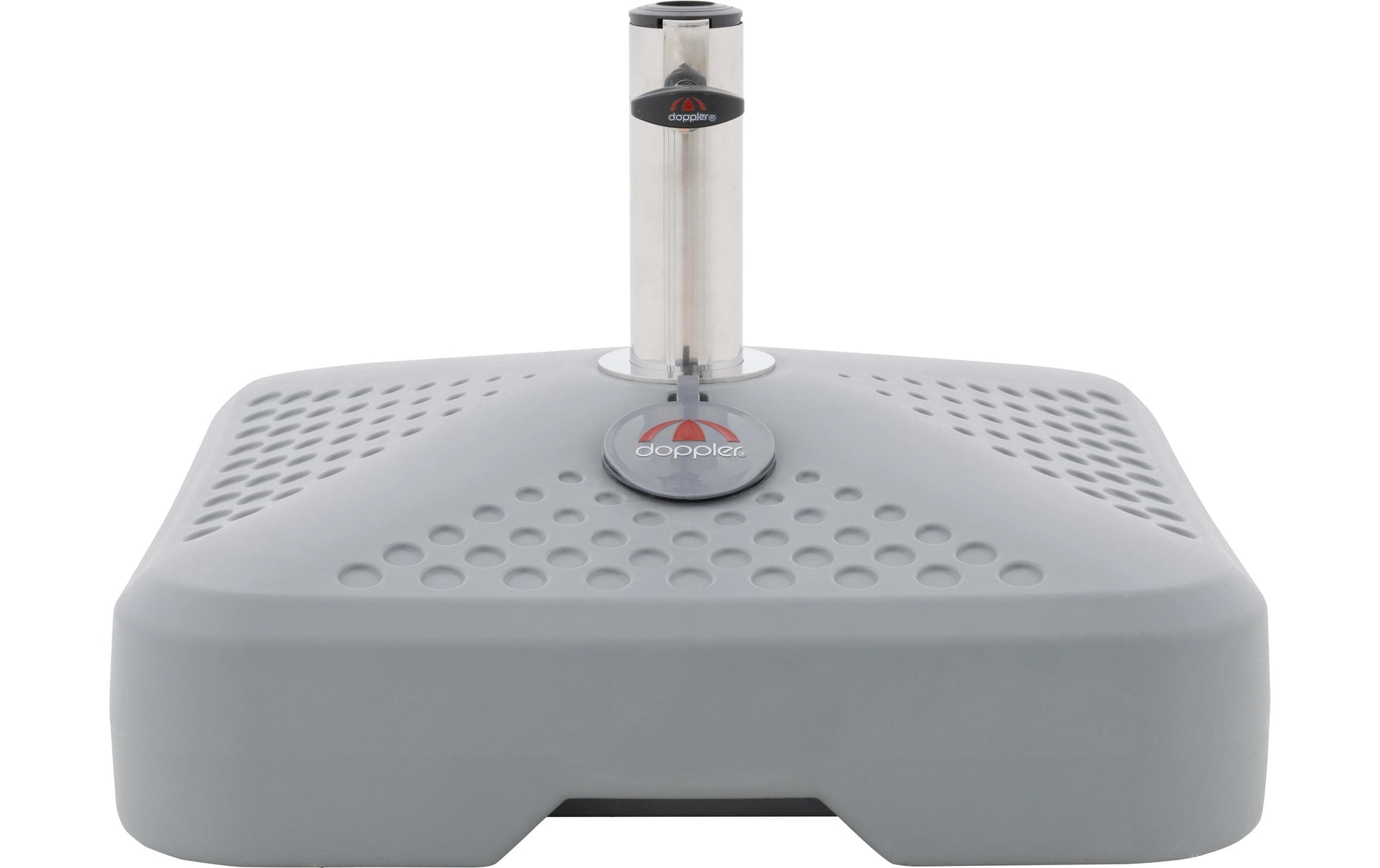 Doppler Fussmatte Active FILL-IT 3-in-1 25L – 58 cm × 58 cm, grau, für Aussenbereich