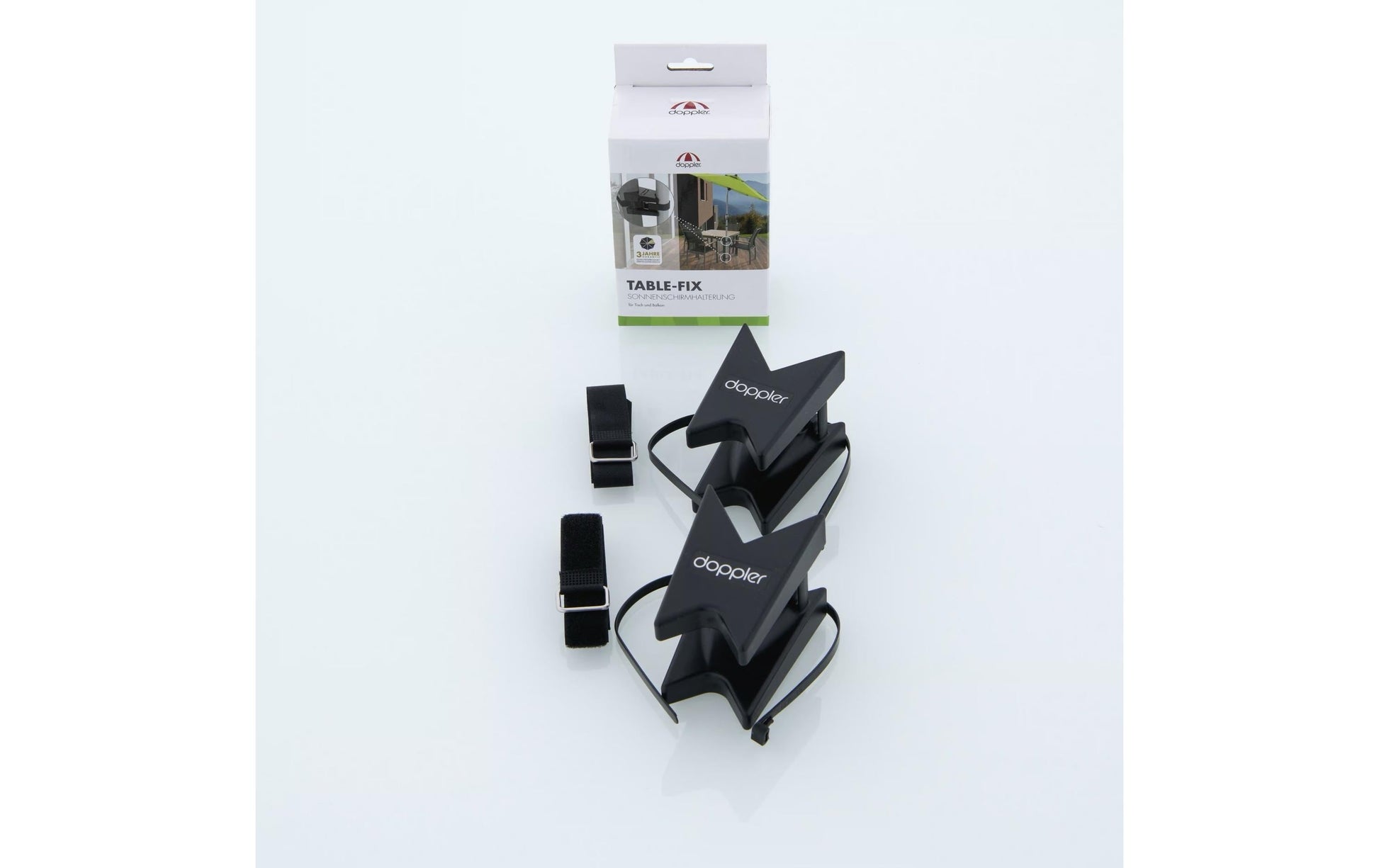 Doppler Table-Fix Haken – Kunststoff – Anthrazit – Ø 22 × 22 mm