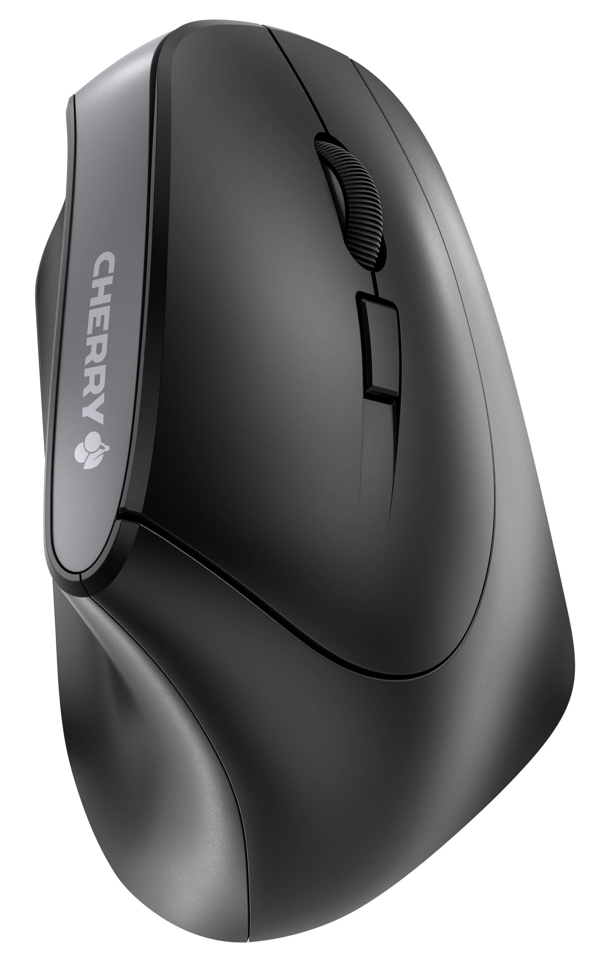 CHERRY MW 4500 Ergonomische Maus – kabellos, 6 Tasten, für Rechtshänder, vertikal, umschaltbare DPI, schwarz