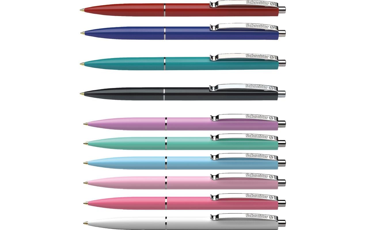 Schneider AG Schneider K15 Kugelschreiber – 50er Pack, sortierte Pastellfarben, Spitze 1,0 mm, nachfüllbar