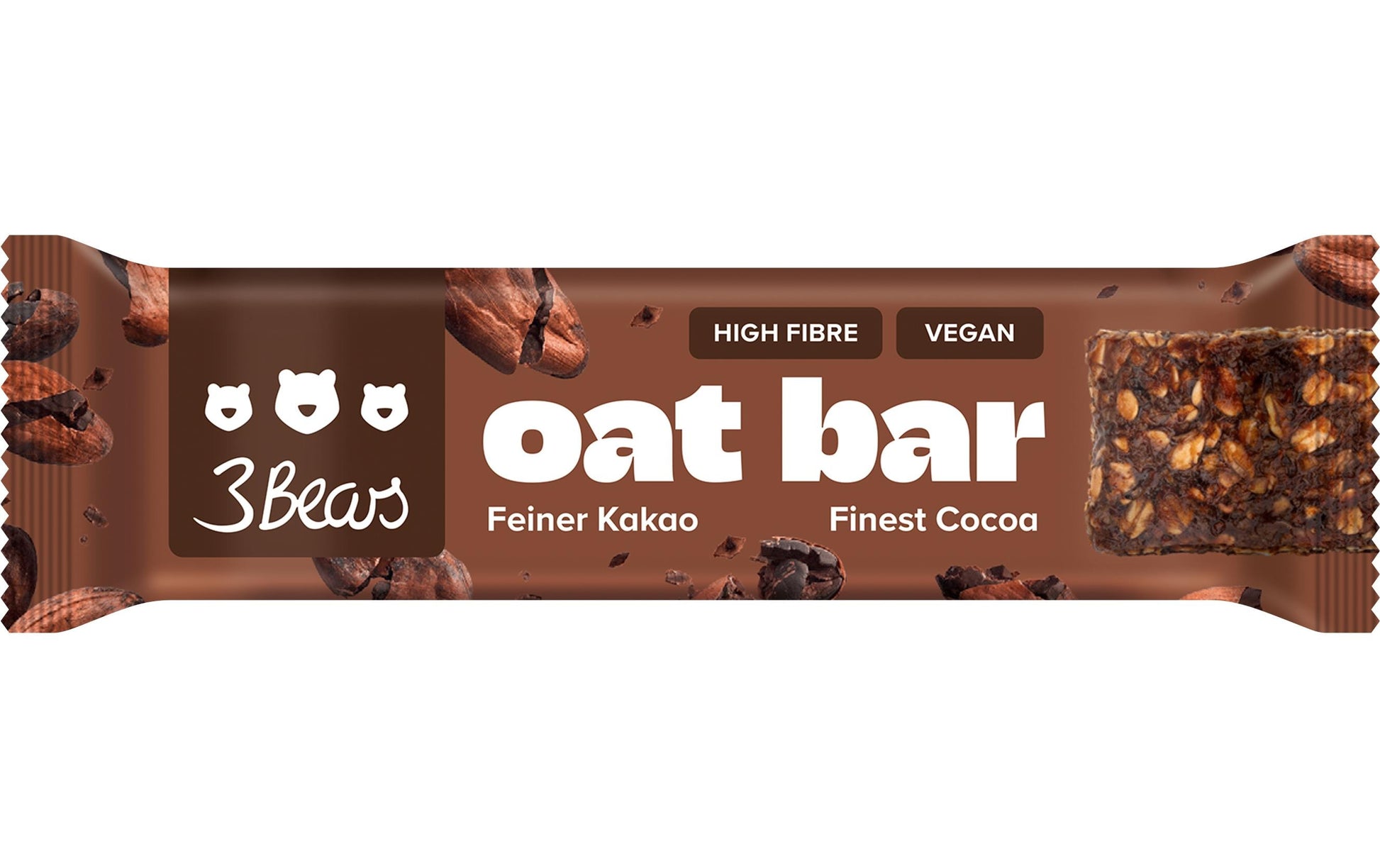 3bears Oat Bar Müesli-Riegel – Kakao, vegan – 45 g