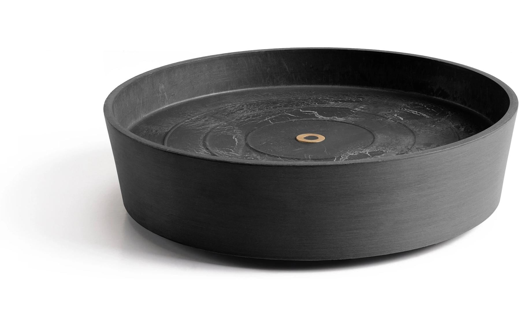 Ecopots Untersetzer – für Pflanzentopf – Kunststoff, schwarz