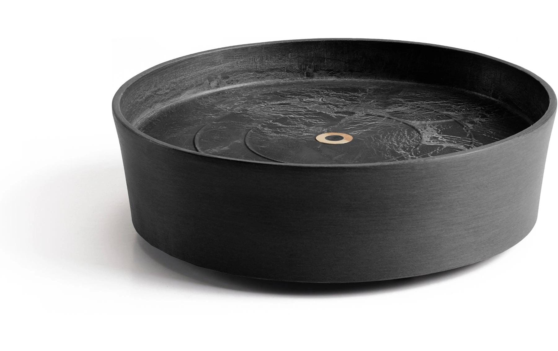 Ecopots Untersetzer – mit Rollen – Kunststoff, schwarz