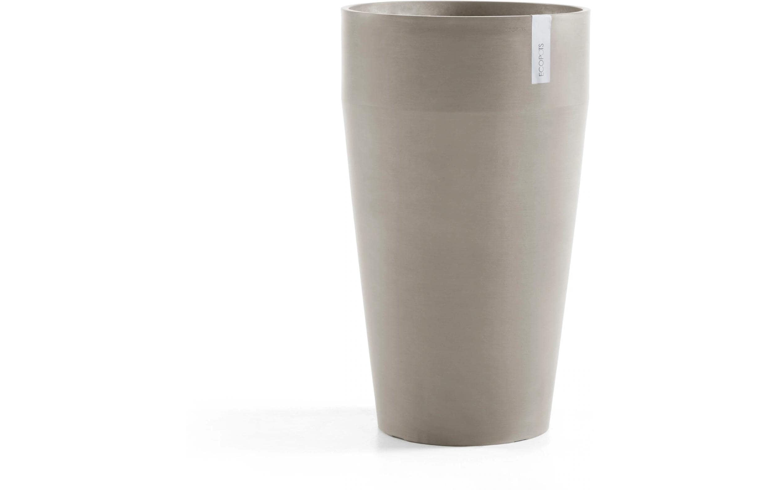 Ecopots Blumentopf – Ø 45 × 75 cm – Kunststoff, taupe