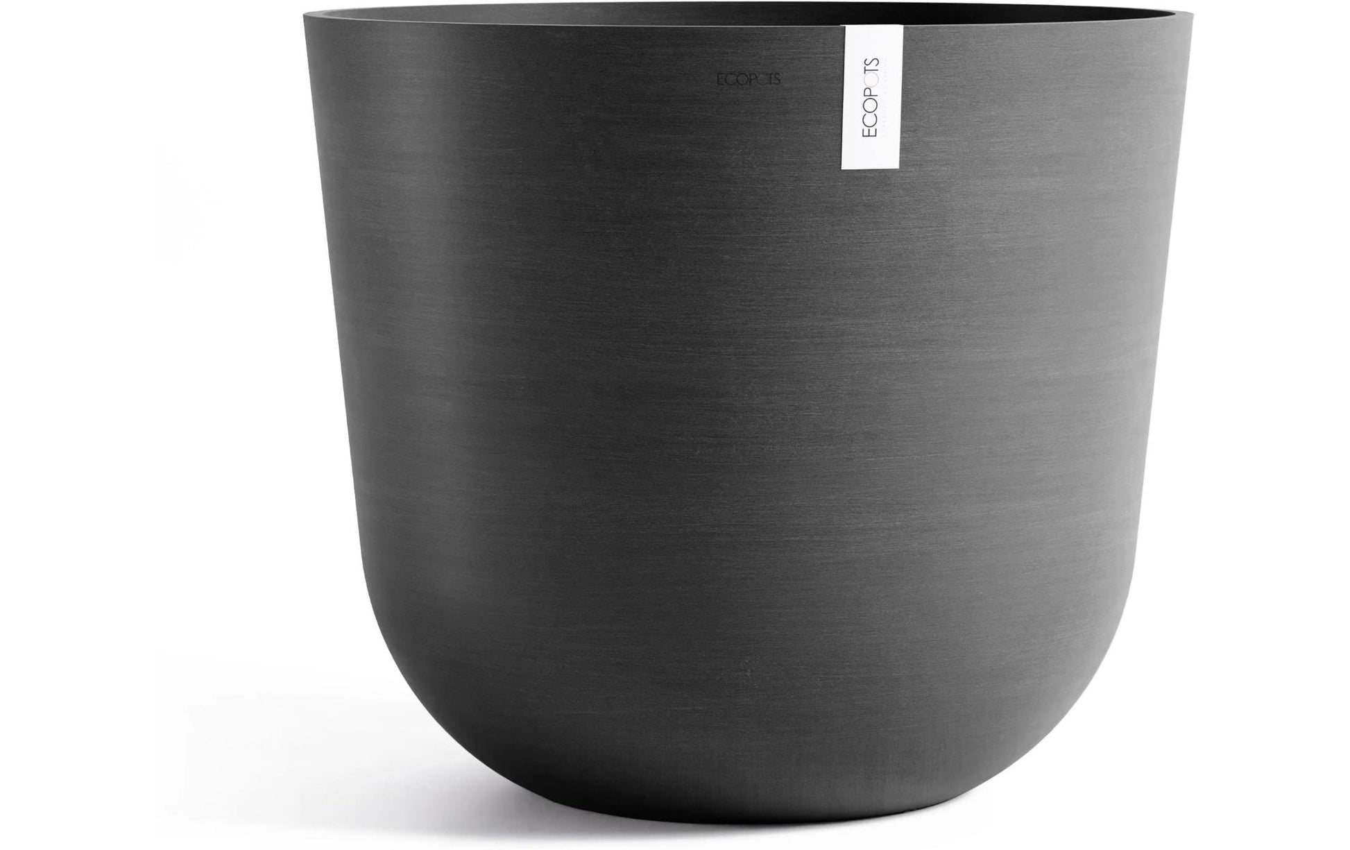 Ecopots Oslo Blumentopf – 139'500 ml – Recycling-Kunststoff, Dunkelgrau
