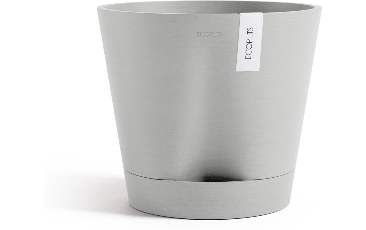 Ecopots Blumentopf – 50 l – Recycling-Kunststoff, Grau