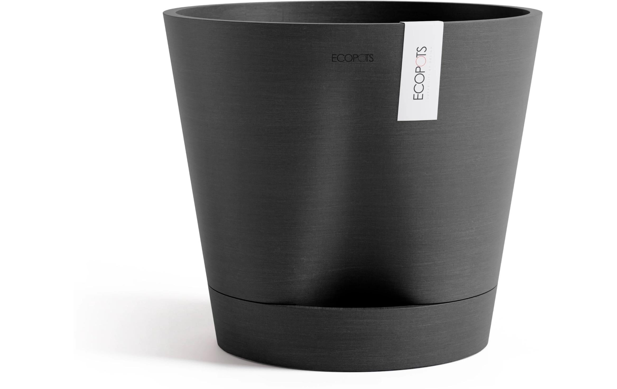 Ecopots Venice 2 Blumentopf – 50 l – Recycling-Kunststoff, Dunkelgrau