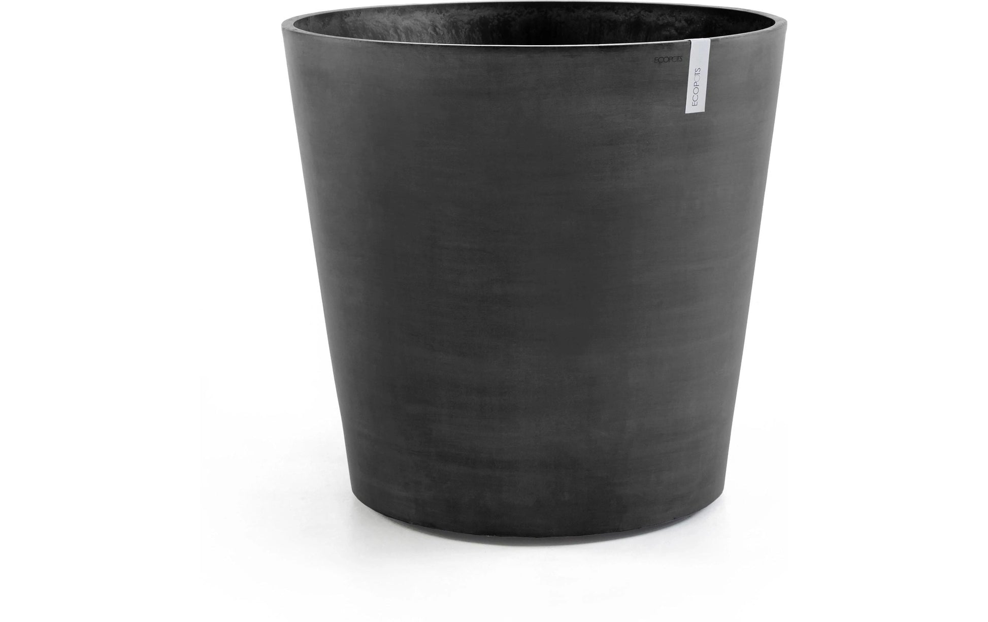 Ecopots Amsterdam Wheels Blumentopf – 100000 ml, für Innen und Aussen – Recycling-Kunststoff, schwarz