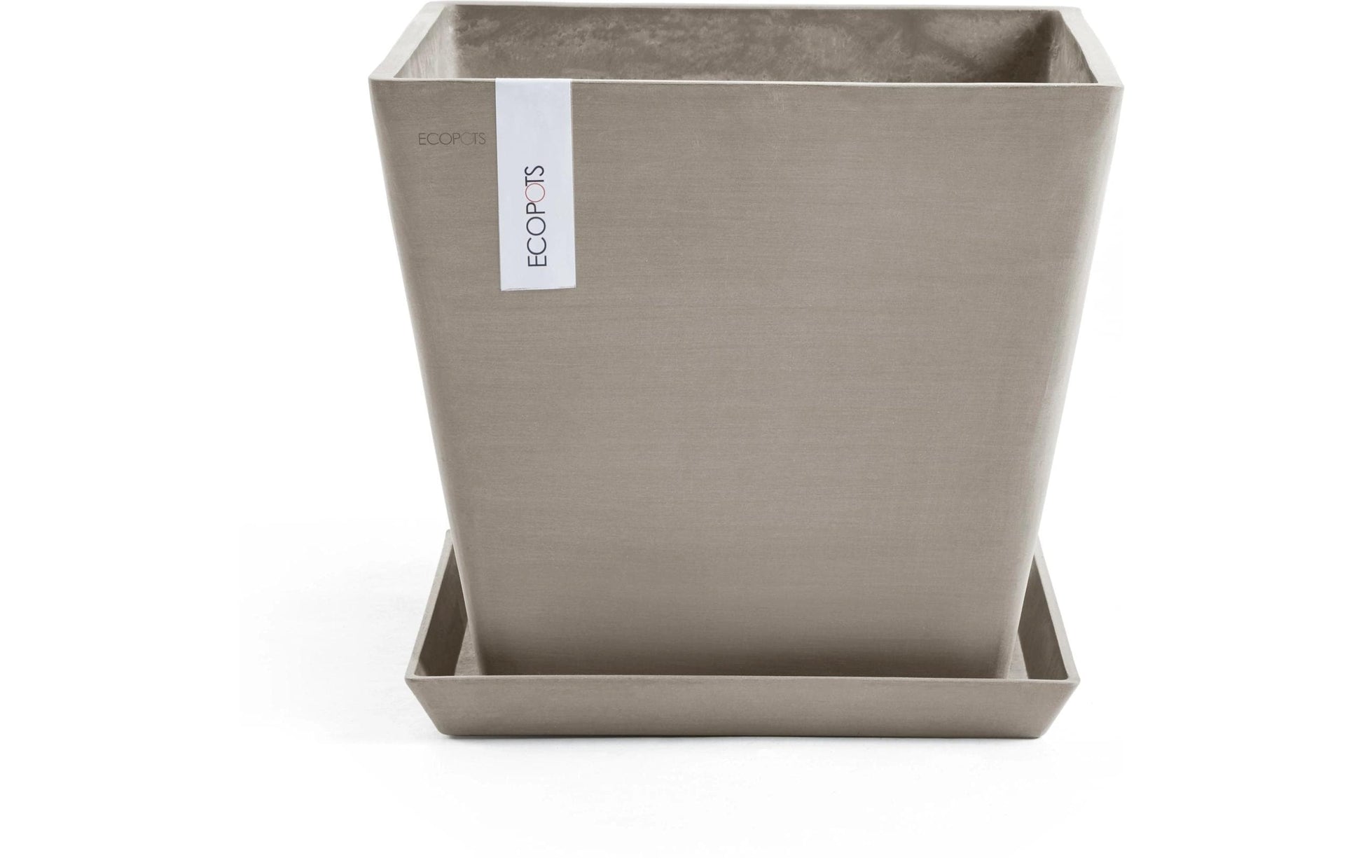 Ecopots Blumentopf – 75 l – Recycling-Kunststoff, Beige