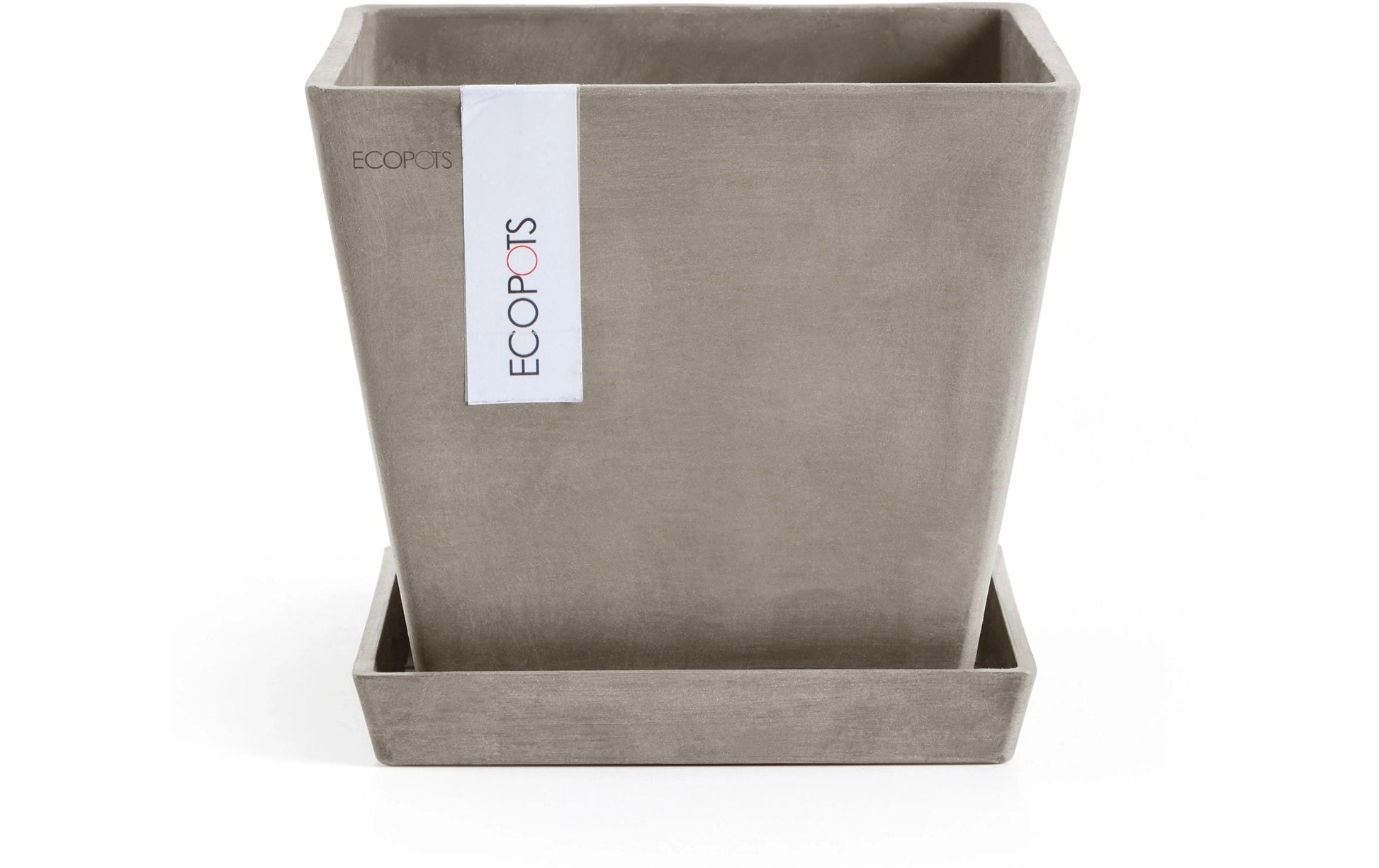 Ecopots Rotterdam Blumentopf – 5200 ml – Kunststoff, taupe