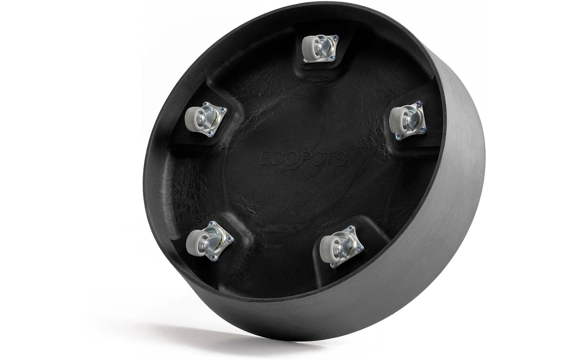 Ecopots Untersetzer – für Pflanzentopf – Kunststoff, schwarz