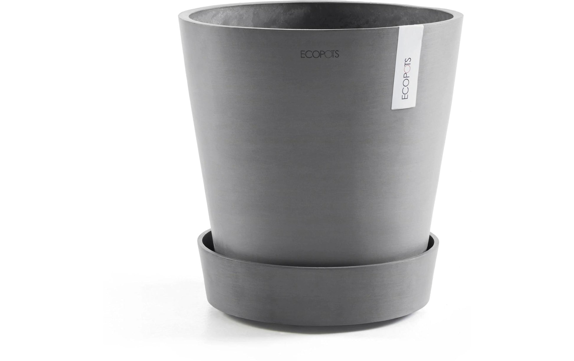 Ecopots Untersetzer mit Rollen – Kunststoff, Grau