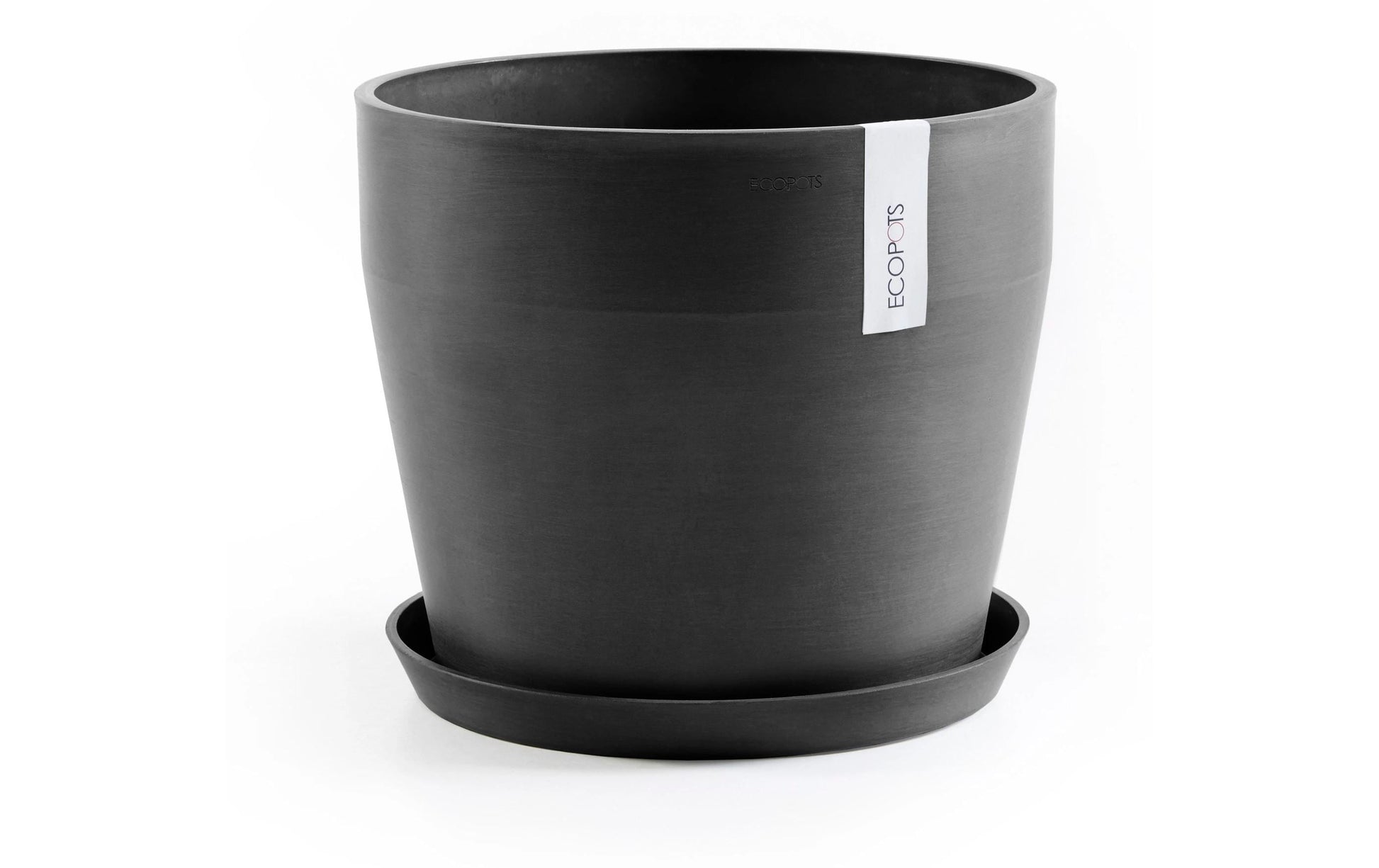Ecopots Sankara Blumentopf – 33600 ml – Kunststoff, dunkelgrau