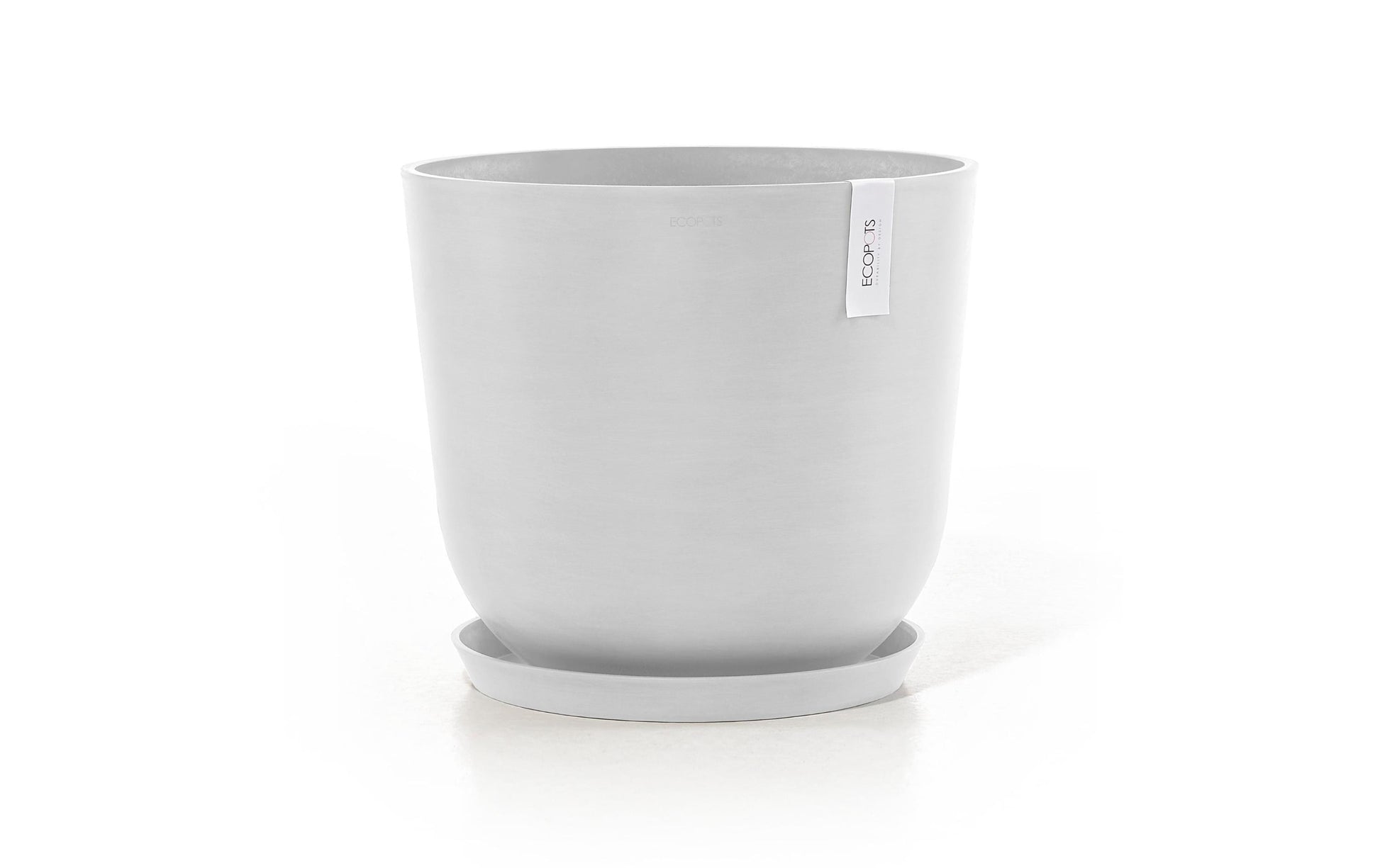 Ecopots Oslo Blumentopf – 46600 ml – Kunststoff, weiss