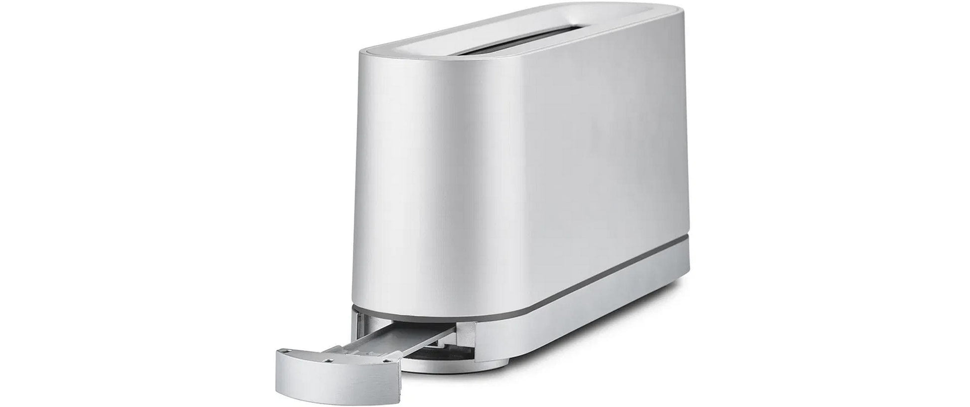 Jacob Jensen Toaster Langschlitz – Langschlitz, 1 Scheibe, 41 × 11 × 19,5 cm – Silber