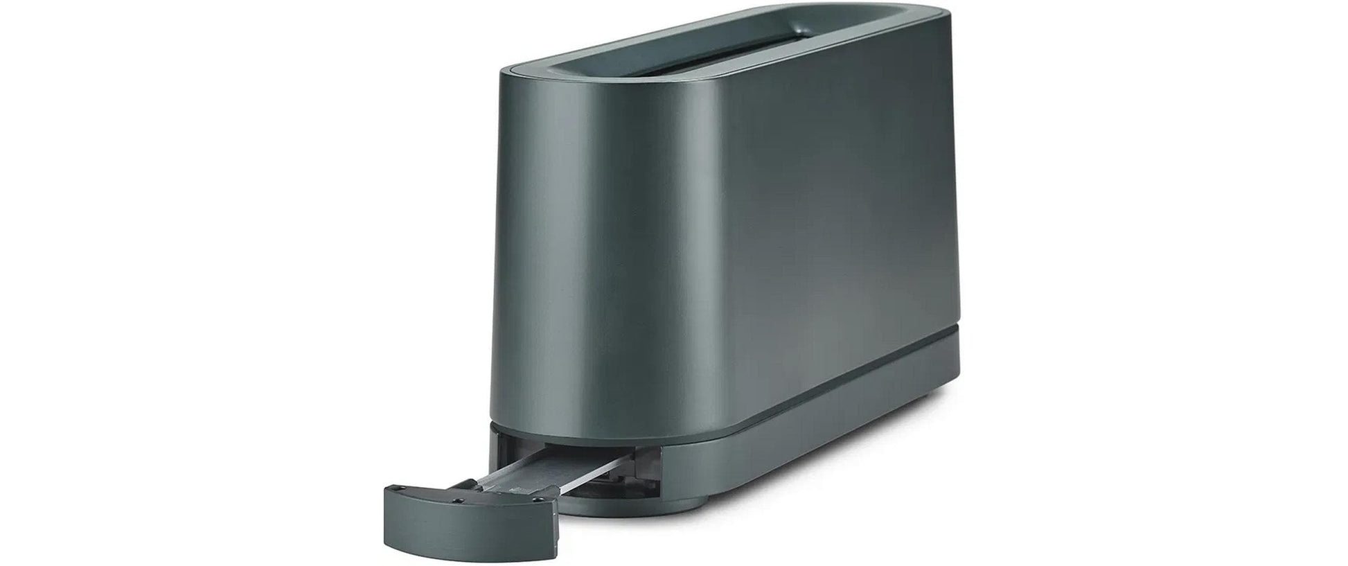 Jacob Jensen Toaster Langschlitz – 41 × 11 × 19,5 cm, Brötchenwärmer, 1 Toastscheibe – Grün/Edelstahl