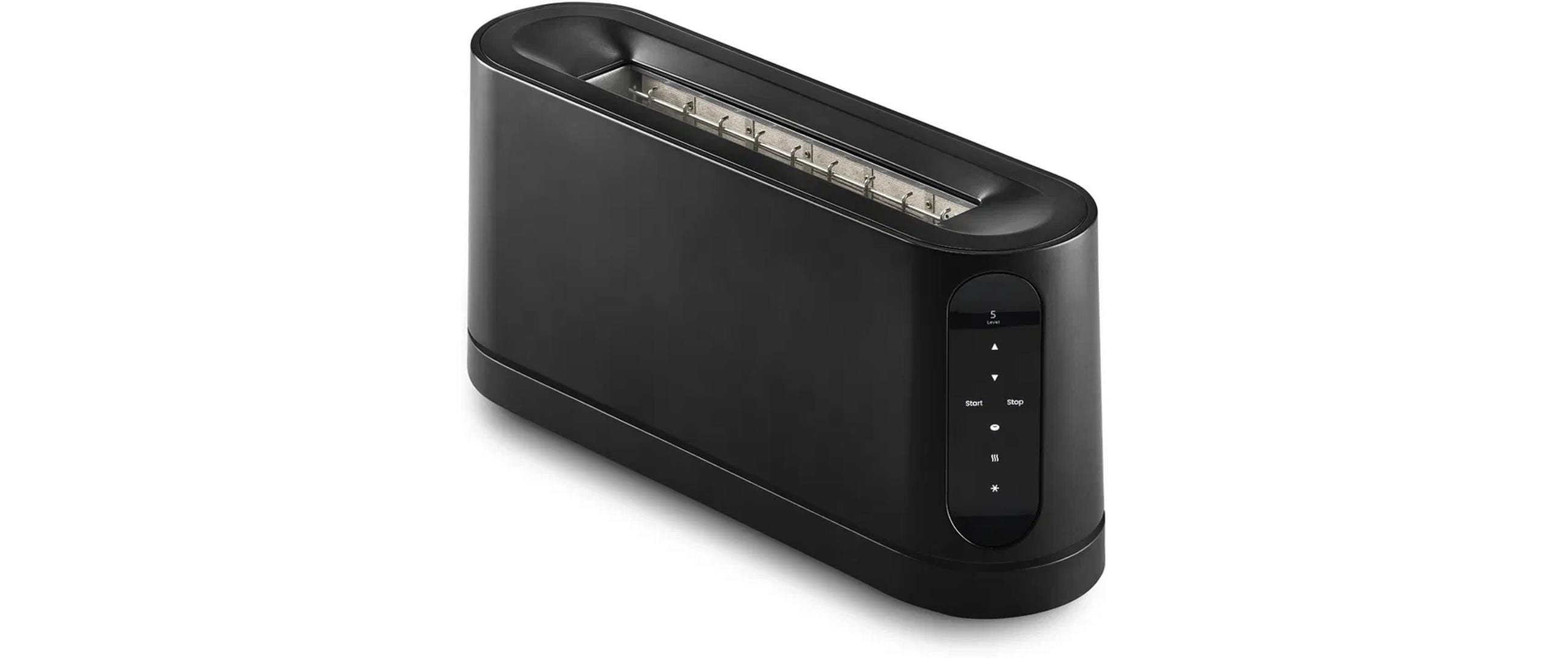 Jacob Jensen Toaster Langschlitz – 41 × 11 × 19,5 cm – Schwarz/Edelstahl