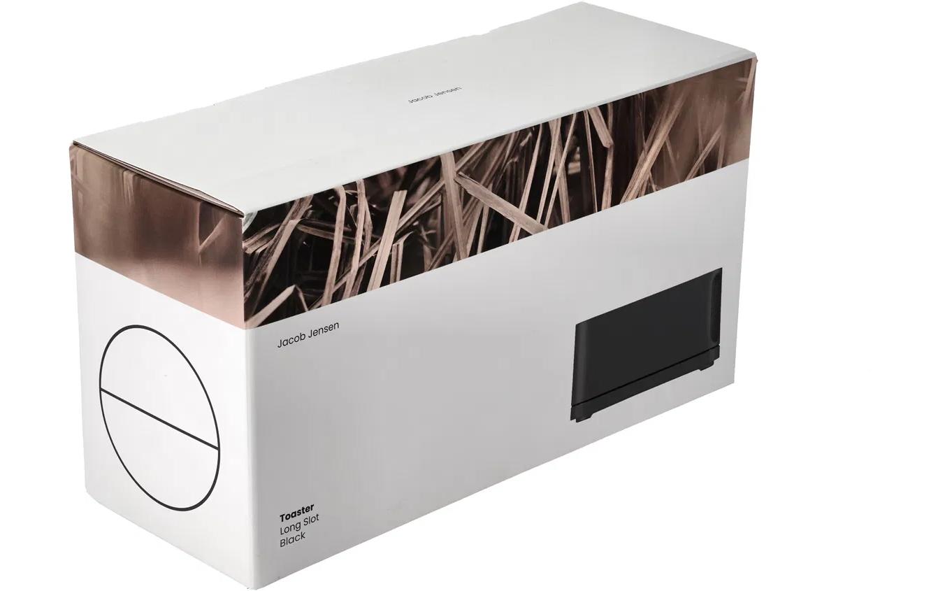 Jacob Jensen Toaster Langschlitz – 41 × 11 × 19,5 cm – Schwarz/Edelstahl