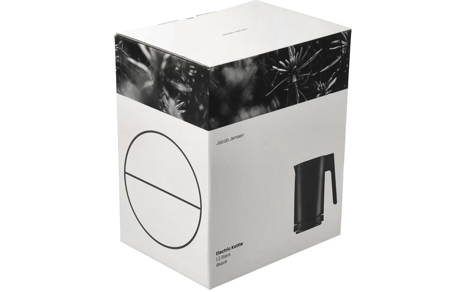 JACOB JENSEN Wasserkocher – 1,2 l, Aluminium, 2200 W, Schwarz