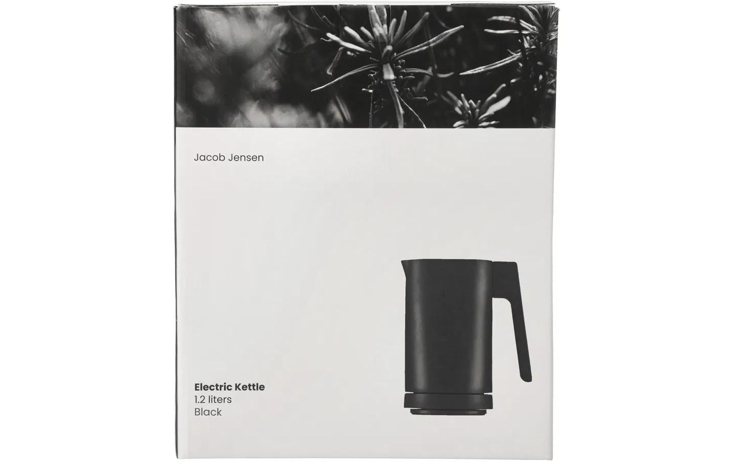JACOB JENSEN Wasserkocher – 1,2 l, Aluminium, 2200 W, Schwarz