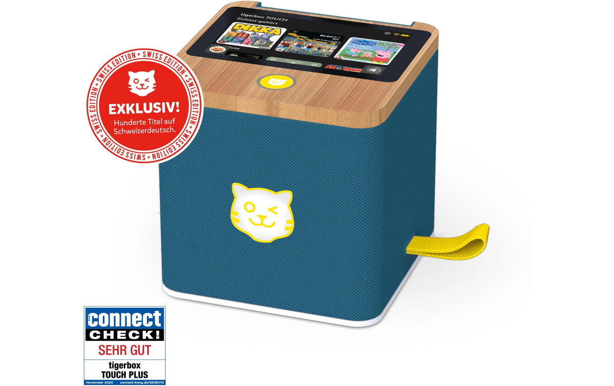 Tigermedia tigerbox TOUCH PLUS Royal Sun – Abspielgerät, Schweizerdeutsch – Grünblau