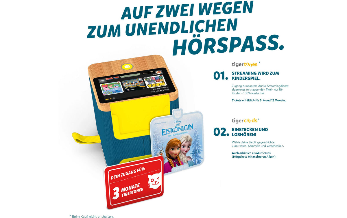Tigermedia tigerbox TOUCH PLUS Royal Sun – Abspielgerät, Schweizerdeutsch – Grünblau
