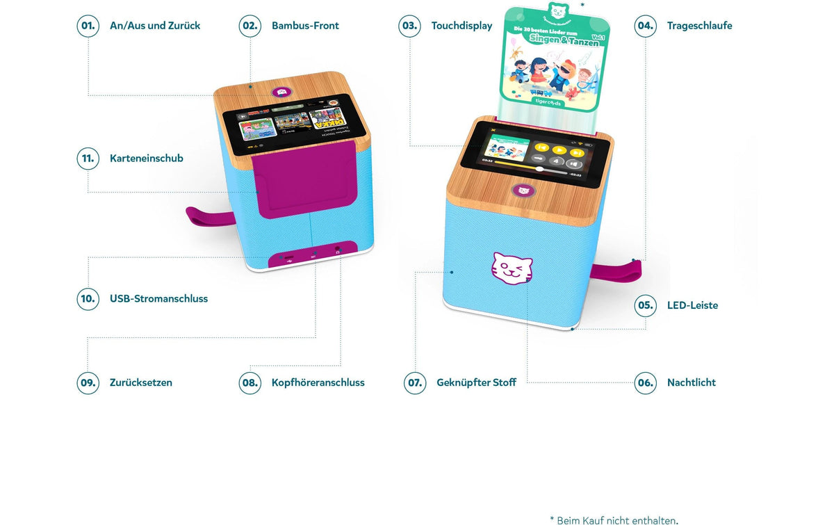 Tigermedia TOUCH PLUS – Abspielgerät – Hellblau