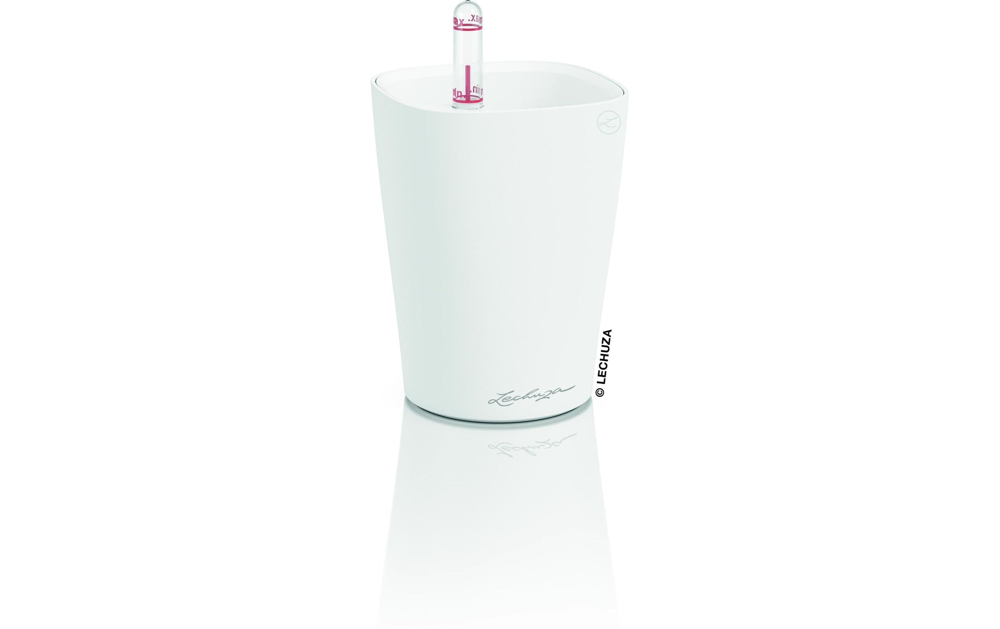 LECHUZA MINI DELTINI Pflanztopf – 500 ml – Kunststoff, weiss – Automatische Bewässerung