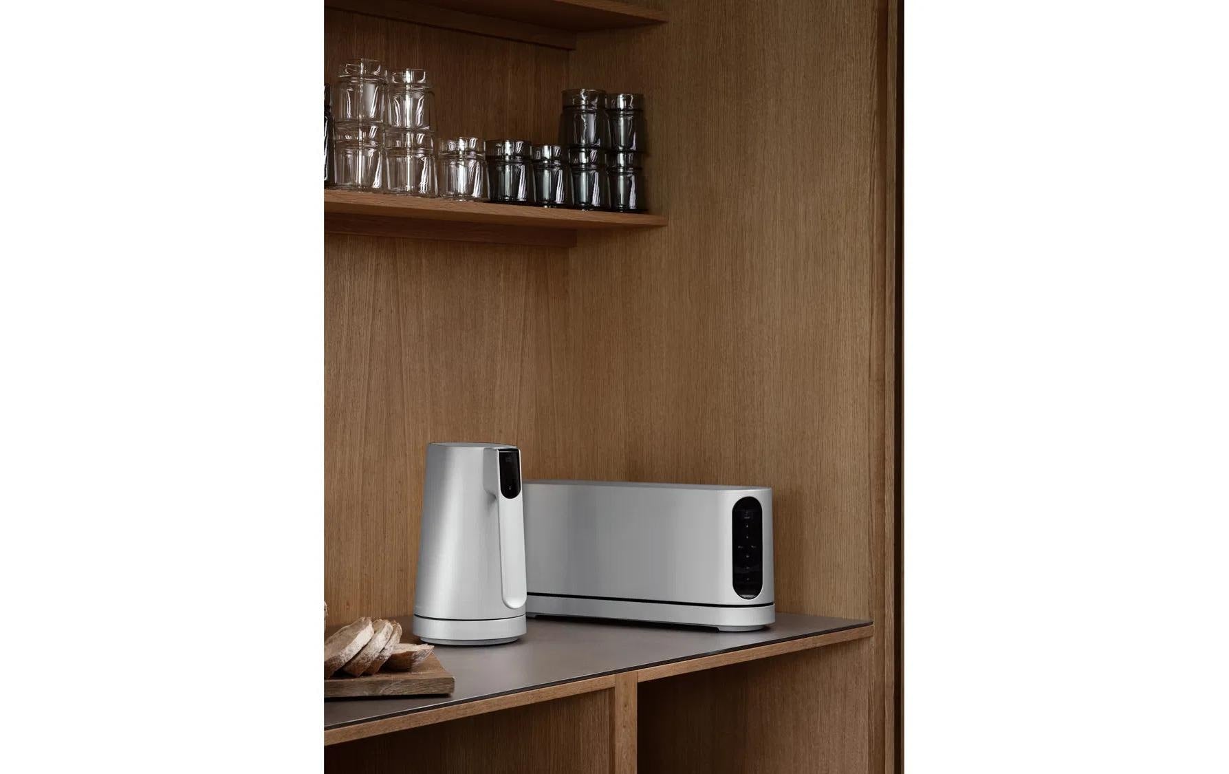 JACOB JENSEN Wasserkocher – 1,2 l, Aluminium, 2200 W, Silber