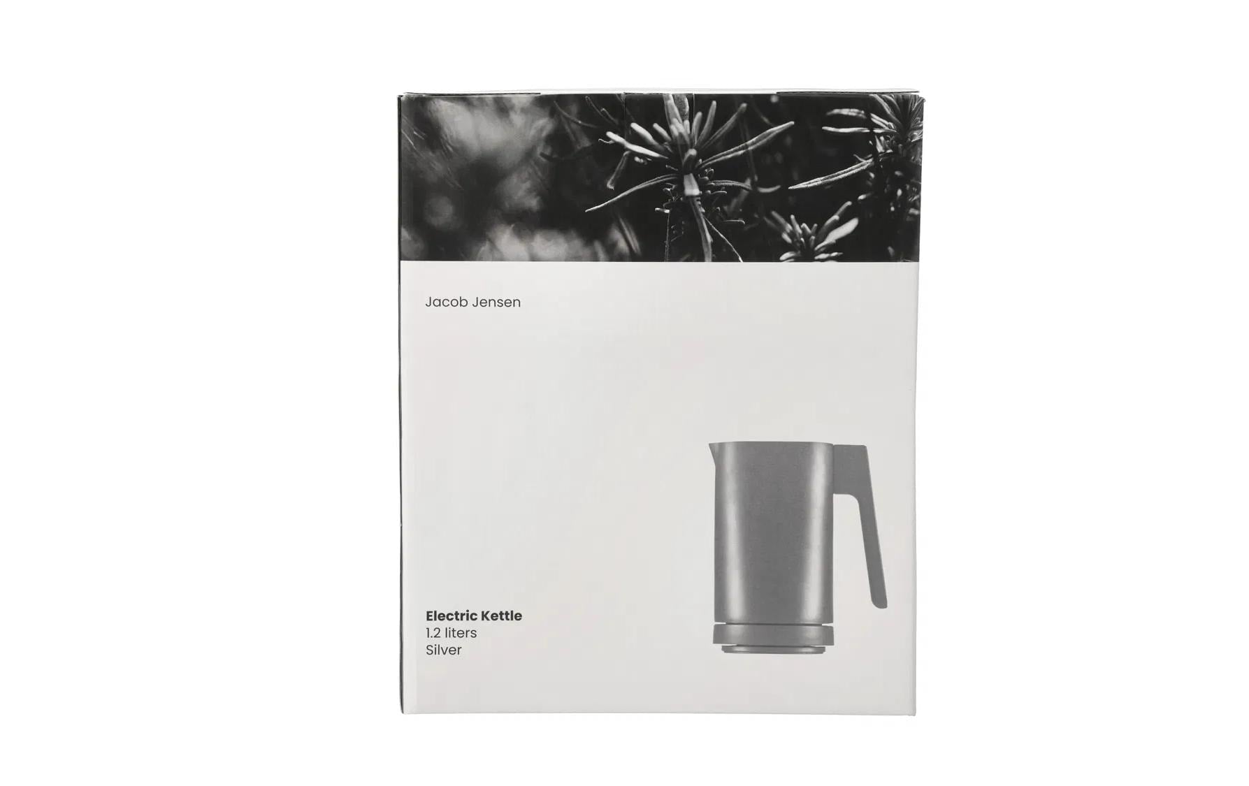 JACOB JENSEN Wasserkocher – 1,2 l, Aluminium, 2200 W, Silber