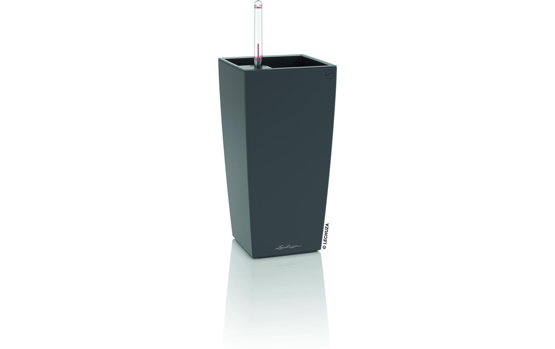 LECHUZA MAXI-CUBI Pflanzkübel – automatische Bewässerung, 1000 ml – Kunststoff, schwarz