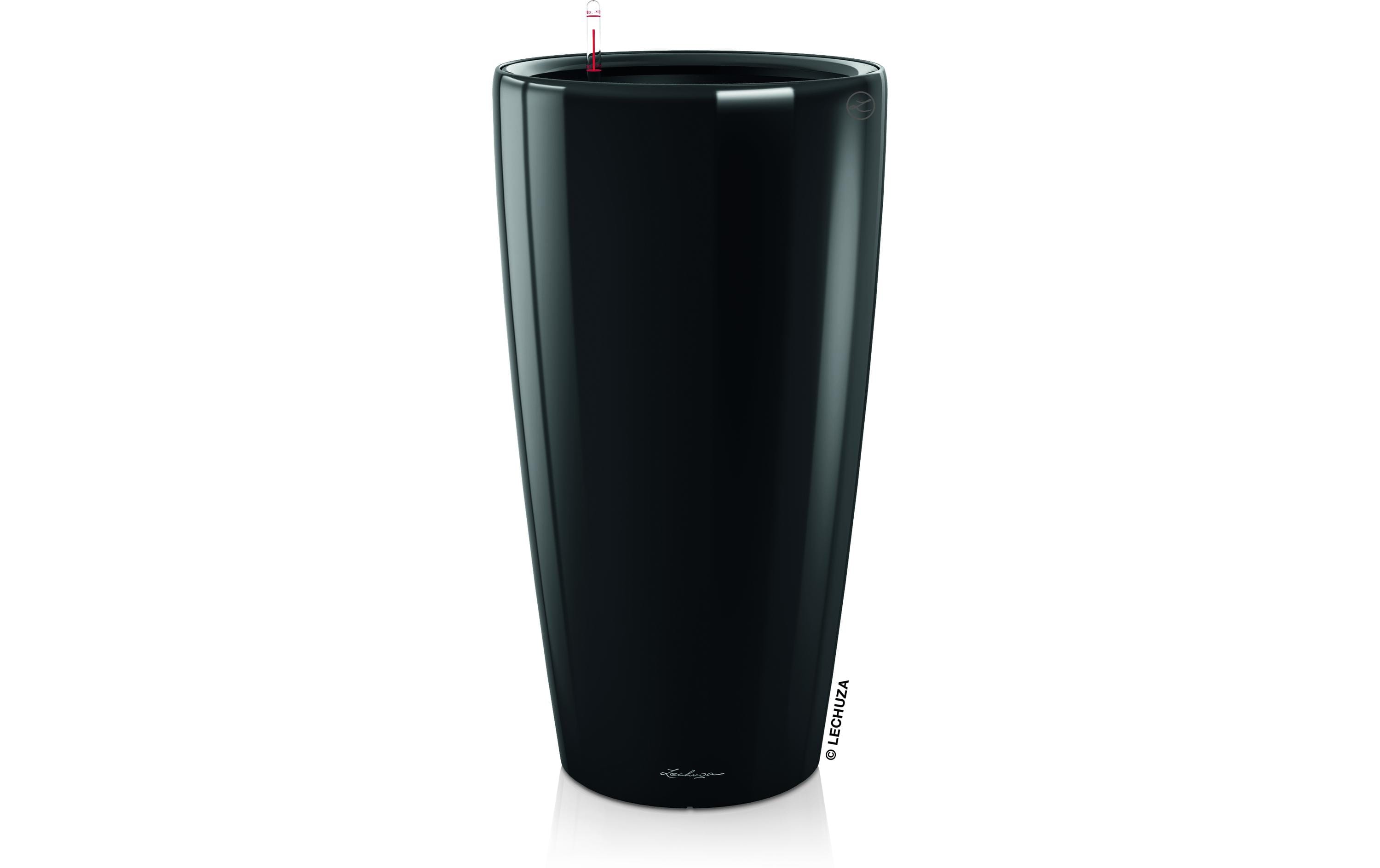 LECHUZA RONDO Premium Pflanzkübel – Ø 40 × 75 cm, automatische Bewässerung – Kunststoff, schwarz