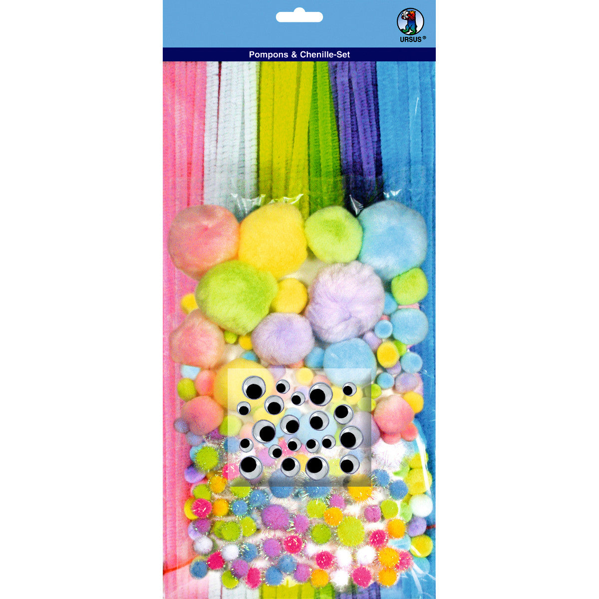 URSUS Pompons- & Chenille-Set – Motiv 1 – 300-teilig