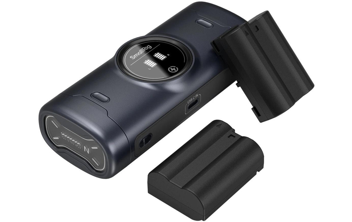 SmallRig 5697 Ladecase – für Nikon Z 8, Z 7II, Z 7 und andere (EN-EL15c) – 2-fach, USB – Schwarz
