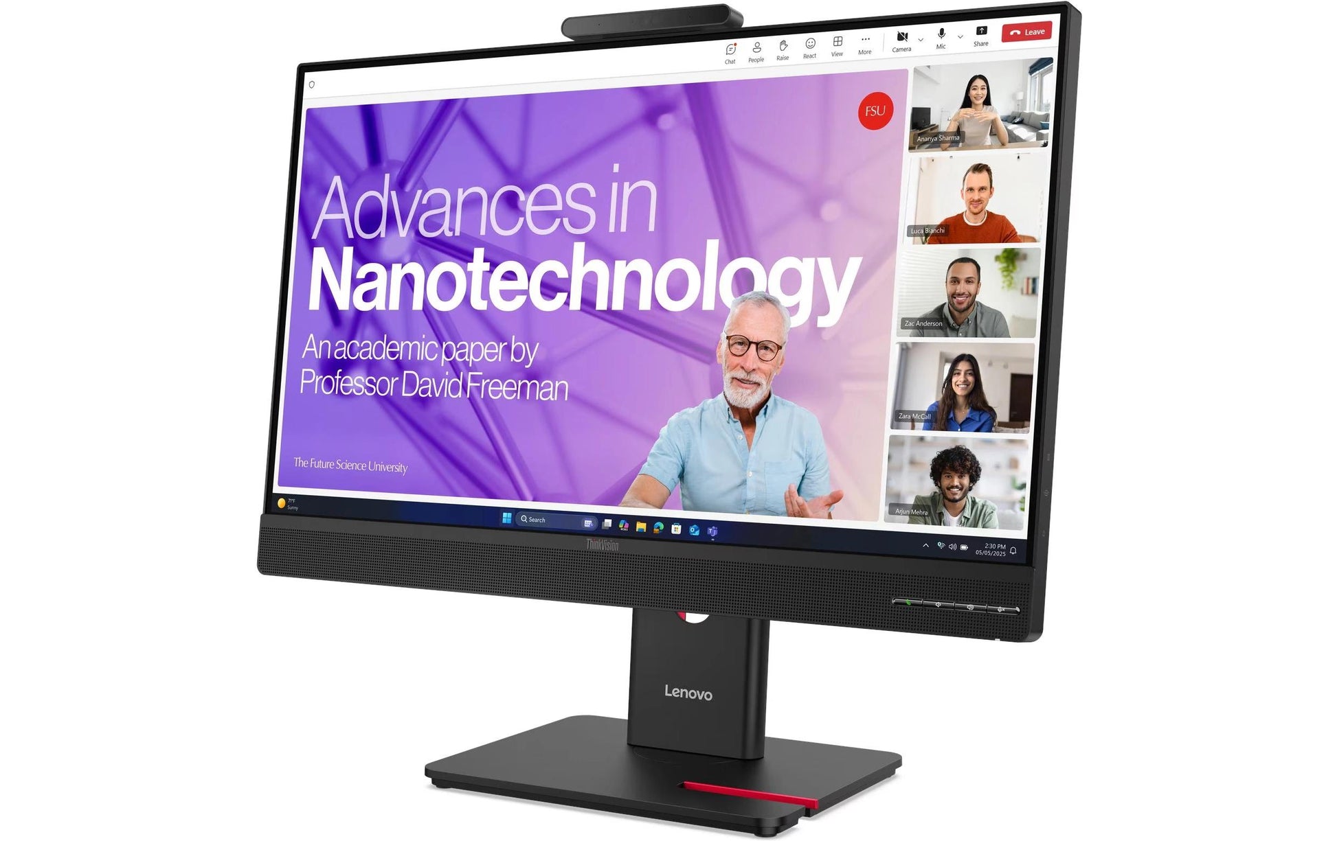 Lenovo T24-4v – 23,8", 1920 × 1080 (Full HD), IPS, 120 Hz, Webcam